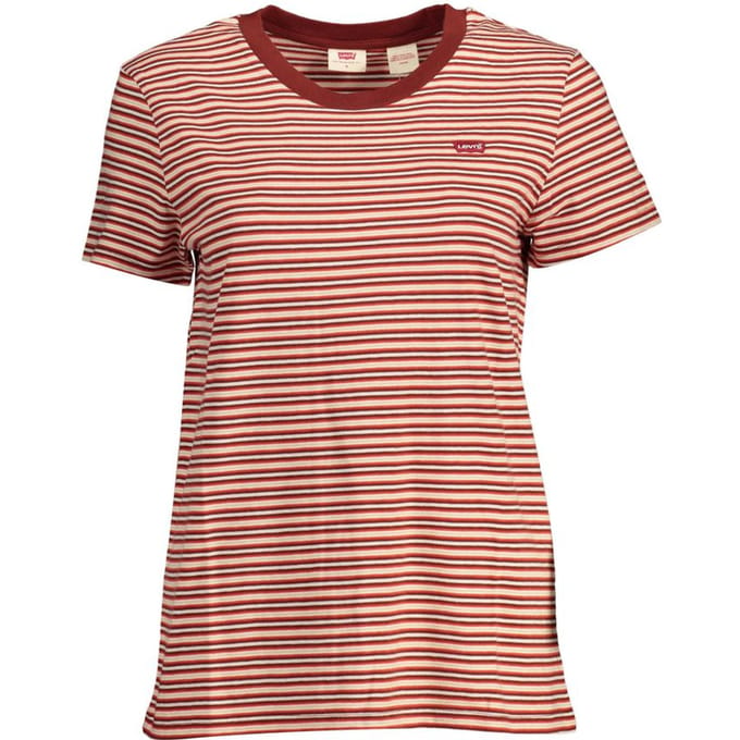 Levi's Rosso Katoenen Dames T-Shirt