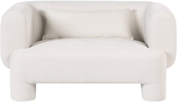 HOGBO - Tweezitsbank - Wit - Polyester