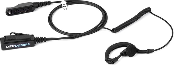 DerComms® security oortje voor Caltta PH6 / E6 - headset - oorhanger - DCH-20C