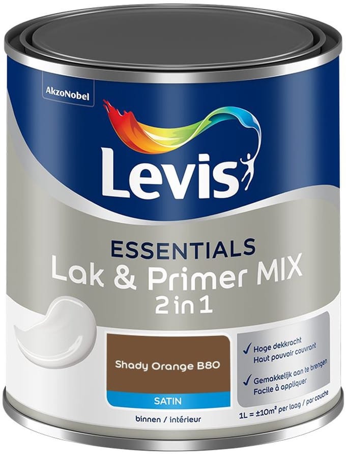 Levis - Essentials Lak & Primer Mix - Shady Orange B80 - Mengverf - 1 L