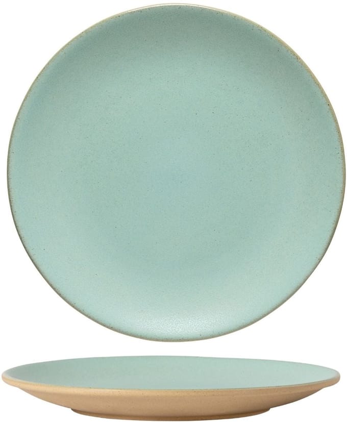 Costa Nova Dinerborden Arenito Aqua ø 28 cm - 6 stuks