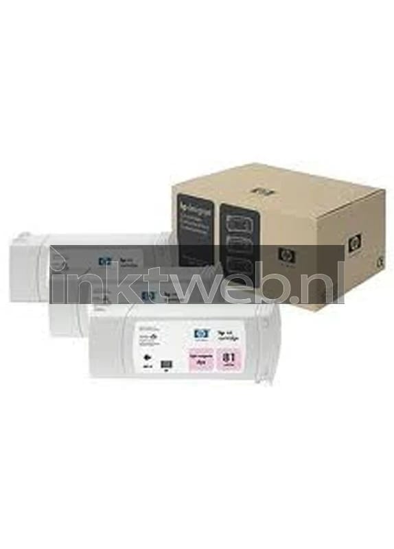 HP 81 3-Pack licht magenta (Origineel)