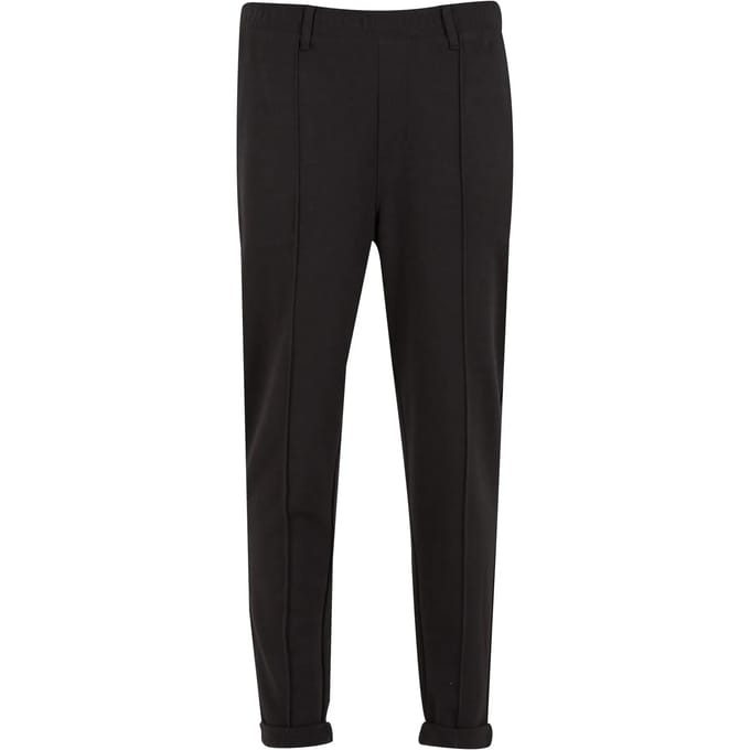Urban Classics - Cropped Interlock Chino Heren joggingbroek - XXL - Zwart