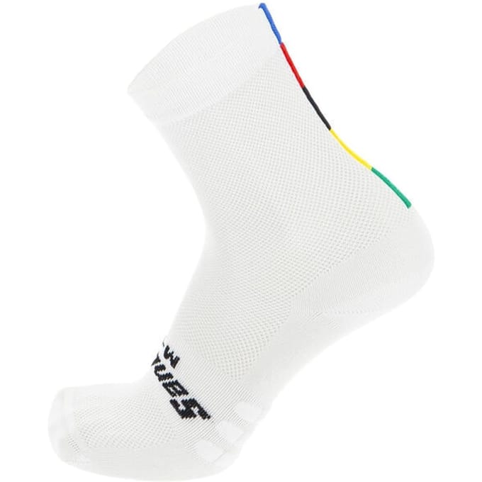 Santini Uci Rainbow High Profile Sokken Wit EU 44-47 Man
