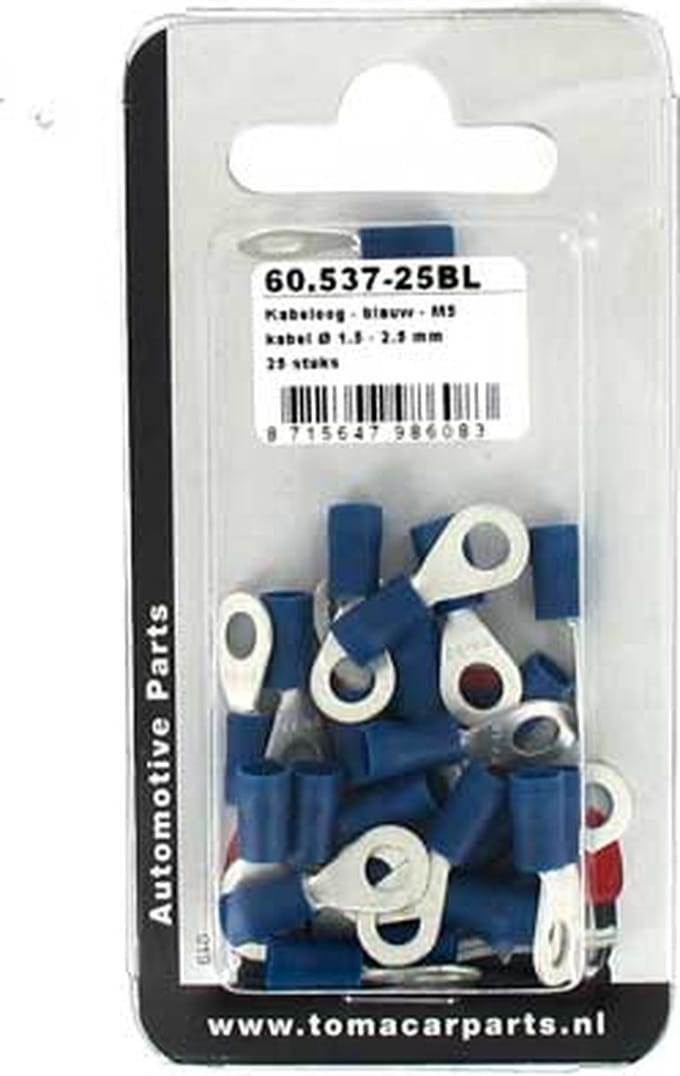 Kabeloog M5 blauw 25 stuks blister
