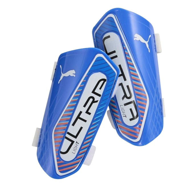 Puma Ultra lichte scheenbeschermers voor volwassenen (Blauw/Wit)