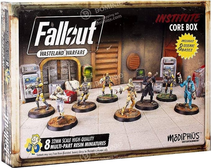 Fallout: Wasteland Warfare - Institute: Core Box - Uitbreiding - Modiphius Entertainment - Ongeschilderd