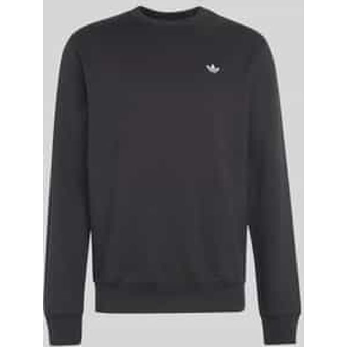 Regular fit sweatshirt van katoenmix met logostitching