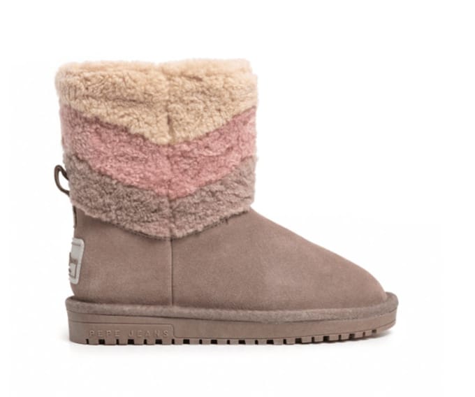 Pepe Jeans Diss Fur Booties Bruin EU 39 Jongen