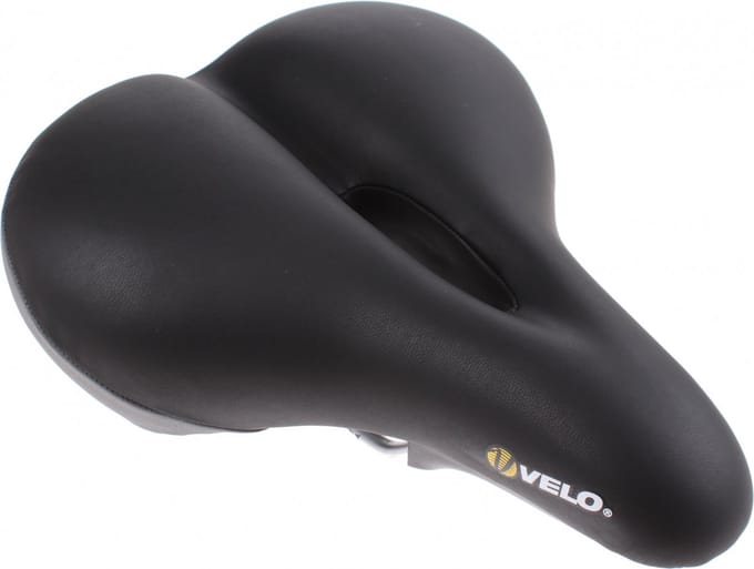 Meevormend Velo Zadel Tour Memory Foam Heren Zwart
