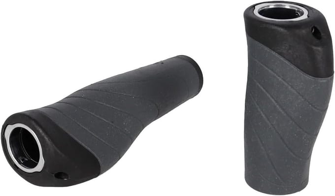 Ergonomische Fietsstuur Handvatten - Zwart/Grijs - Comfortabel en Stevig