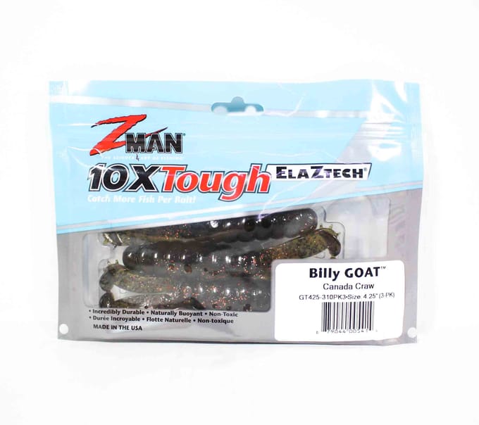 Zman zacht kunstaas Billy Goat 4,25 inch 3/pack Canada Craw (5414) white