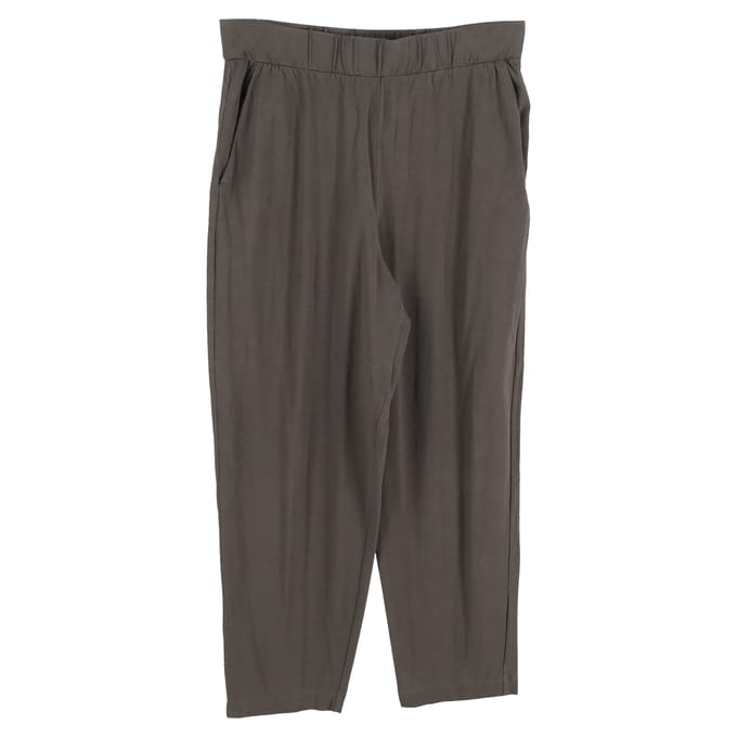 Max Mara Leisure broek met elastische tailleband in grijs katoen