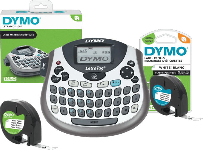 DYMO LetraTag LT-100T Labelprinter Qwerty + 1 extra label