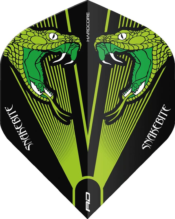Red Dragon HaRed Dragon Snakebite Hardcore Flight Collectionrdcore Ionic Flight Collection - Dart Flights