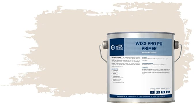 Wixx PRO PU Primer - 20L - RAL 9001 | Crèmewit