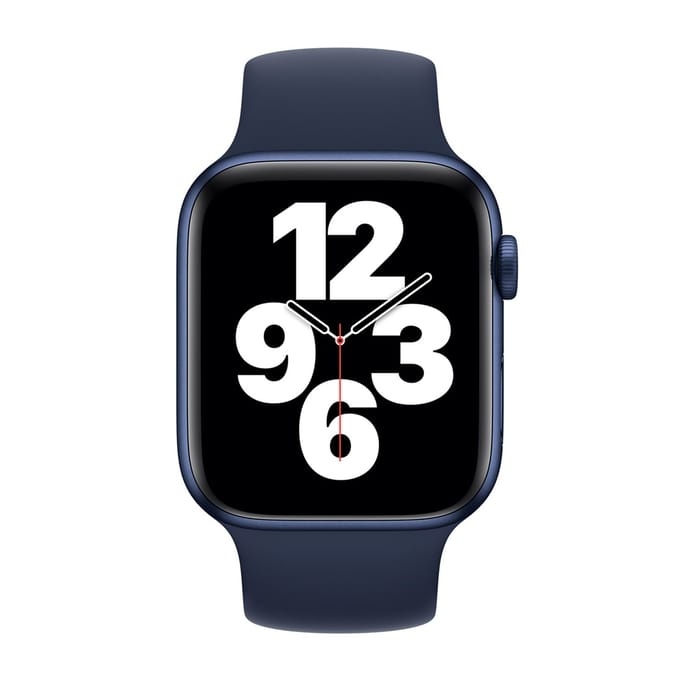 Apple Siliconen solobandje voor de Apple Watch | 38/40/41/42 mm - Maat 9 - Deep Navy