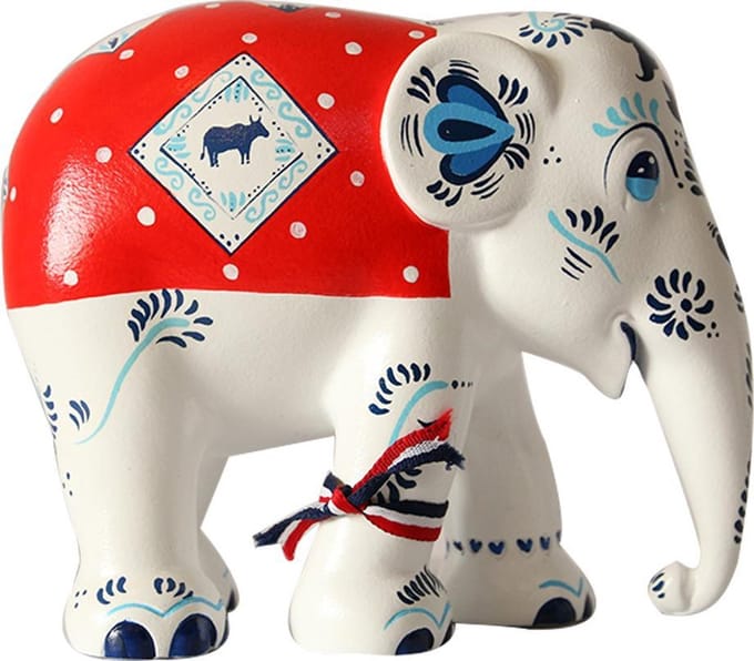 Dutch elephant.dot.com 15cm Handgemaakt Olifantenstandbeeld