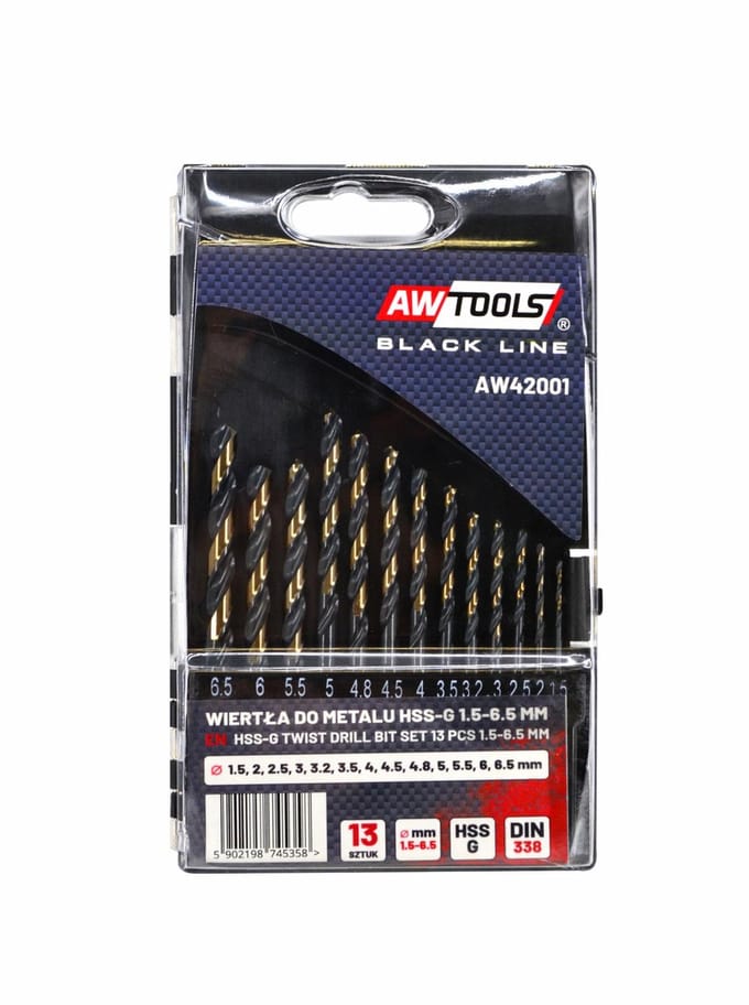 Awtools Premium - Metalen Boor Set - HSS M2 - 13-delig