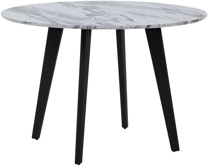 MOSBY - Ronde eettafel - Grijs - 110 cm - MDF