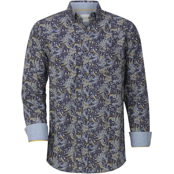 Babista herren Overhemd - 41/42 - donkerblauw - Plus Size