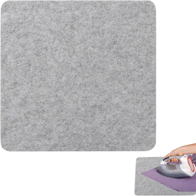 Strijkmat - Dikke wollen mat, compacte strijkbasis | Wollen strijkmat, hittebestendig vilt, naaiaccessoires Strijken - 30*35.5cm