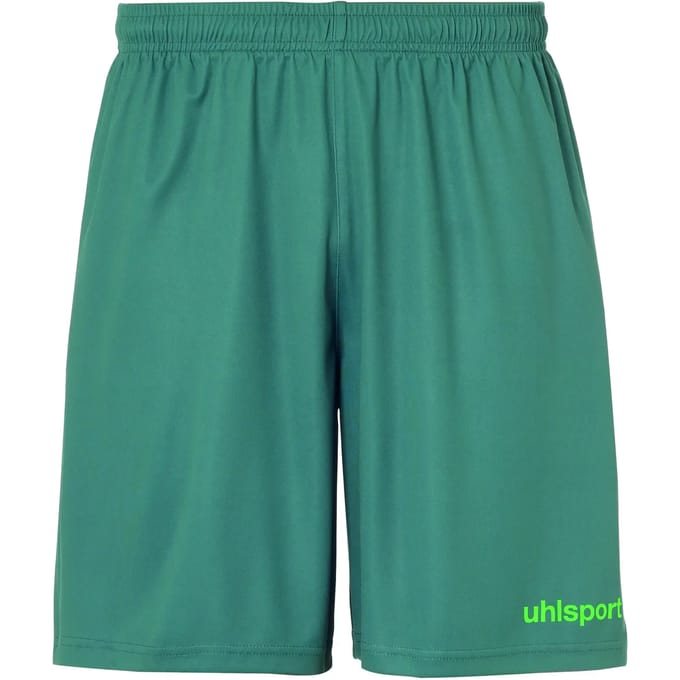 Uhlsport Center Basic Short Kinderen - Donkergroen / Fluo Groen | Maat: 152