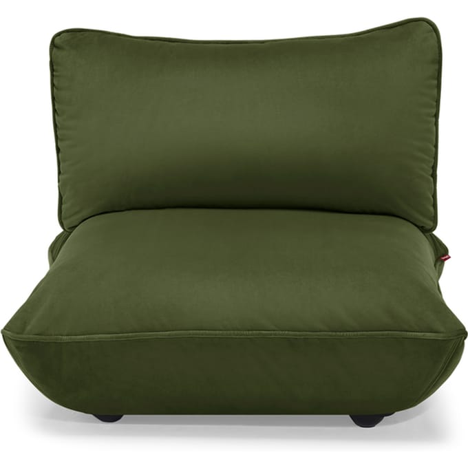 fatboy Sumo zitting Fluweel Gerecycled - diepgroen