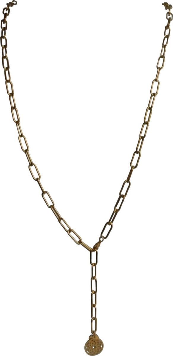 FlowJewels - Collier - Schakelketting - Stainless Steel - goudkleurig
