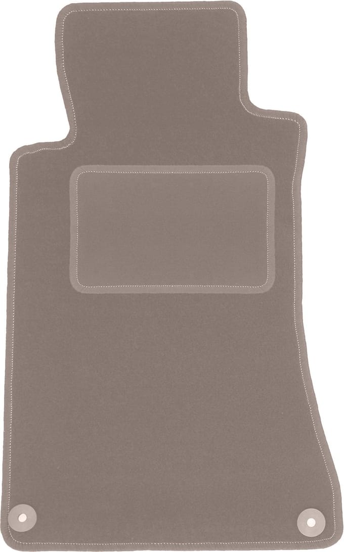 Beige bestuurdersmat voor: Mercedes C W203 coupé (2000-2008)