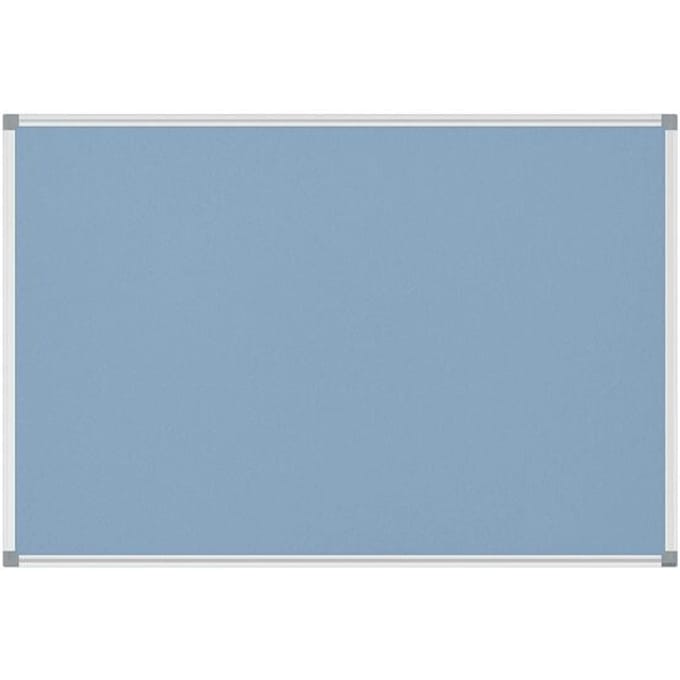 MAUL standard prikbord, textiel, 900 x 1200 mm, lichtblauw