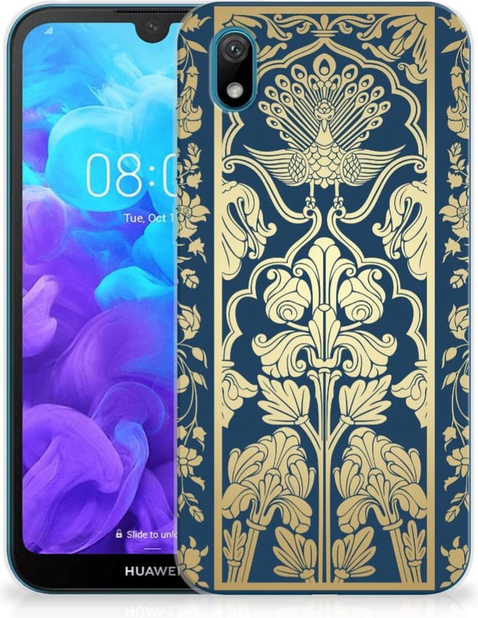 Huawei Y5 (2019) TPU Case Beige Flowers