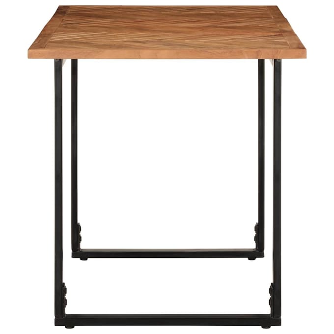 vidaXL - Eettafel - 140x70x75 - cm - massief - acaciahout