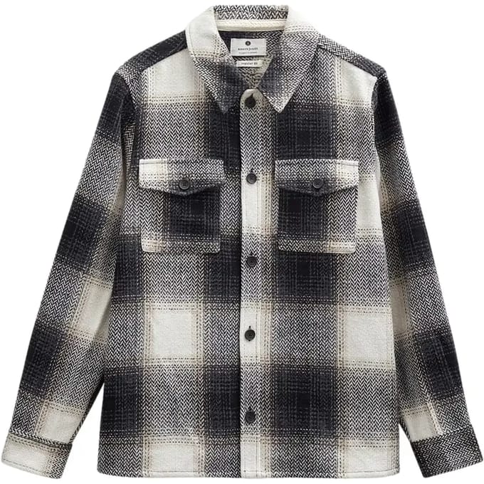 Geruite wollen overshirt Anerkjendt Oscar