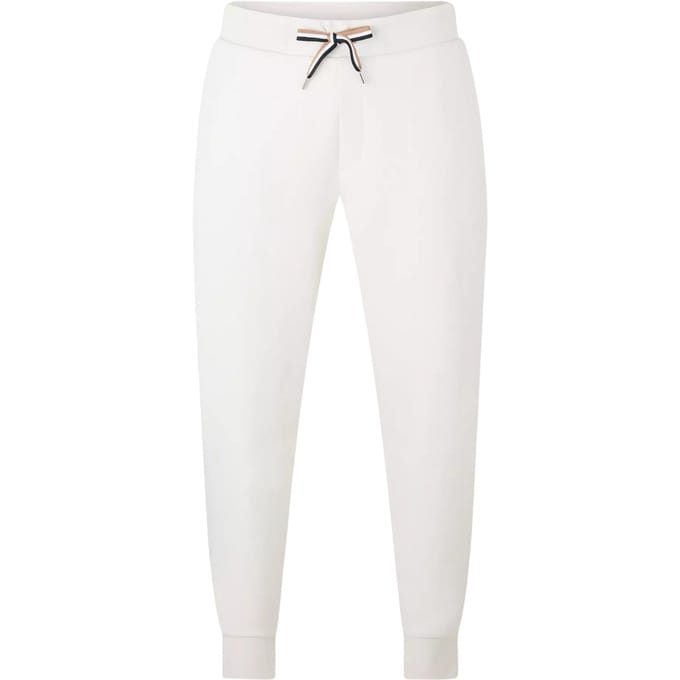 Boss Mannen C-Larsen Bedrukte Joggers (Wit)