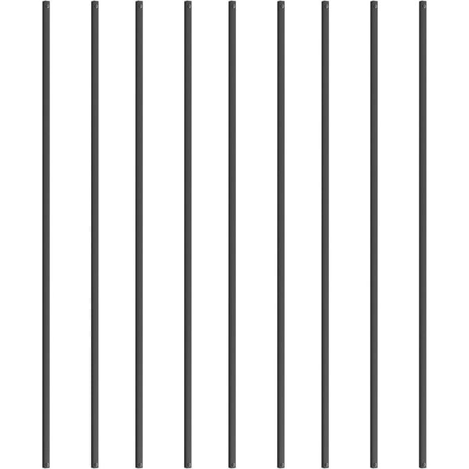 Metalen Balusters Trap 11 Stuks 44''x0.5'' Aluminium Spindels met Schroeven