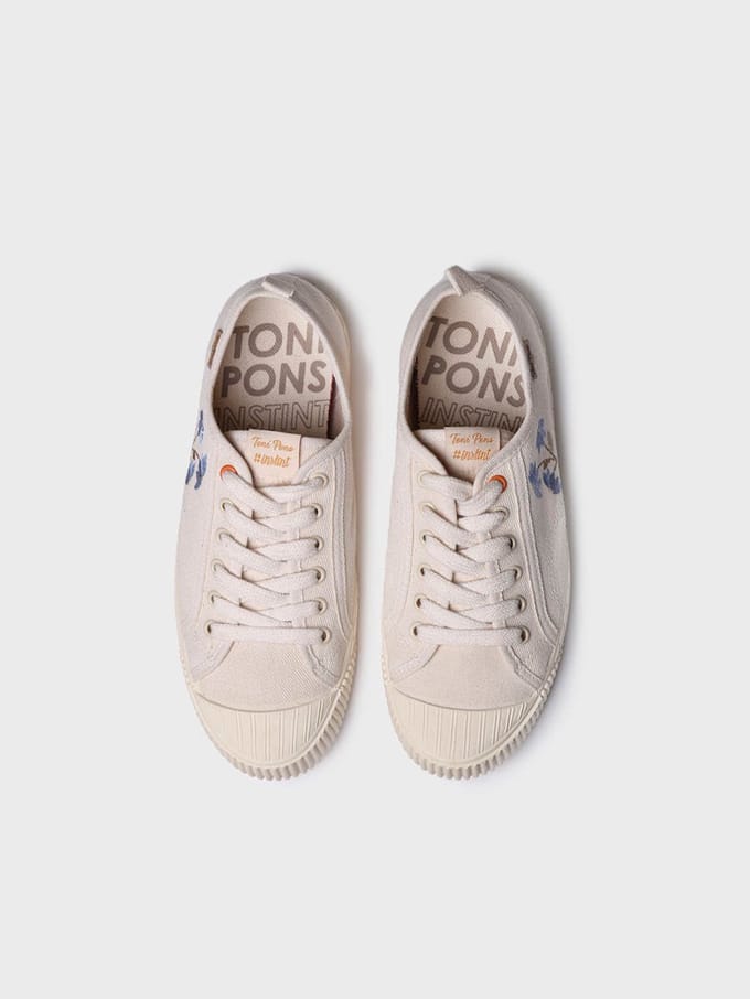 Lage sneakers voor dames van gerecyclede stof | GILDA-CF