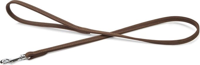 Beeztees leren looplijn Buffalo. Bruin. 110 cm x 14 mm.