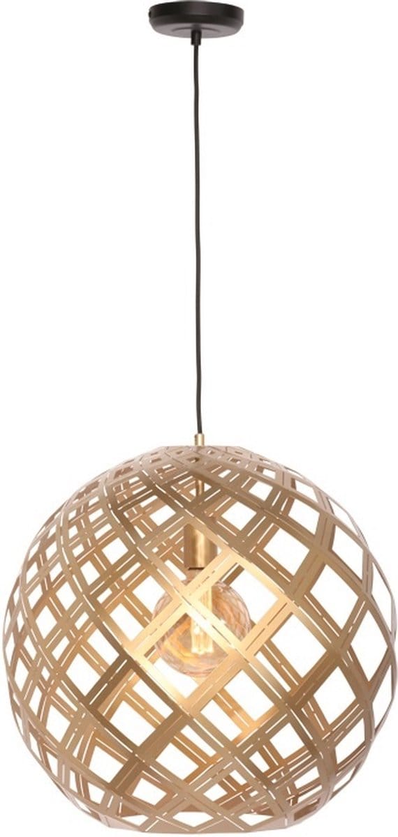 Emma Hanglamp Bol 1 lichts d: 30cm goud - Modern - Freelight - 2 jaar garantie
