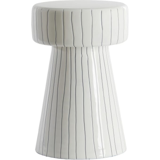 Light & Living Bijzettafel Dakwa - Wit - Ø29cm - Modern