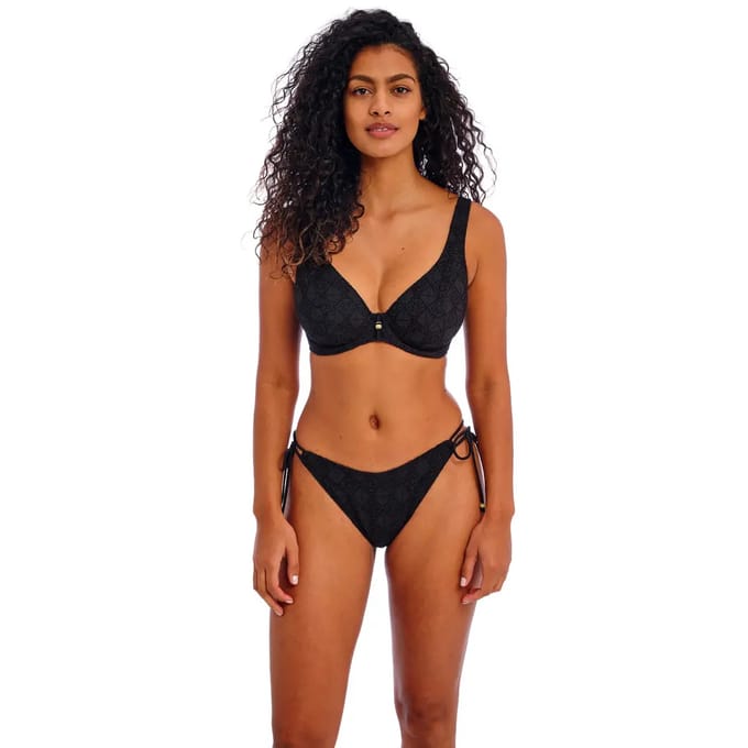 Freya NOMAD NIGHTS HIGH LEG BIKINI BRIEF Dames Bikinibroekje - Black - Maat L