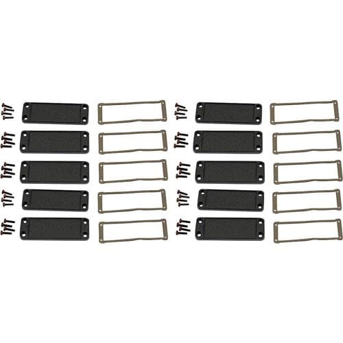 Hammond Electronics End plate Aluminium Zwart (l x b x h) 6 x 87 x 31 mm 10 stuk(s)