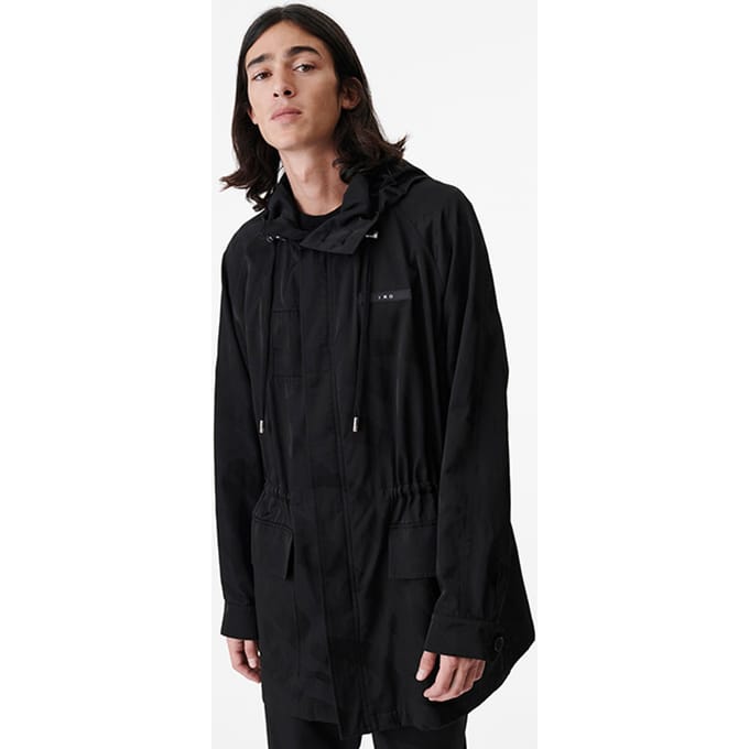 IRO Paris Machina Parka In Black Zebra Größe: M | Parkas Outlet | Herren | Schwarz