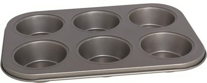 Gerimport - Muffins/cupcakes maken bakvorm/blik voor 6x stuks 26 x 18 cm