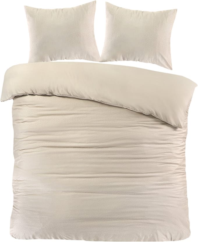 Decoware Dekbedovertrek Panter 240x200 cm - Beige - Microvezel - Met Kussenslopen - Lits-jumeaux