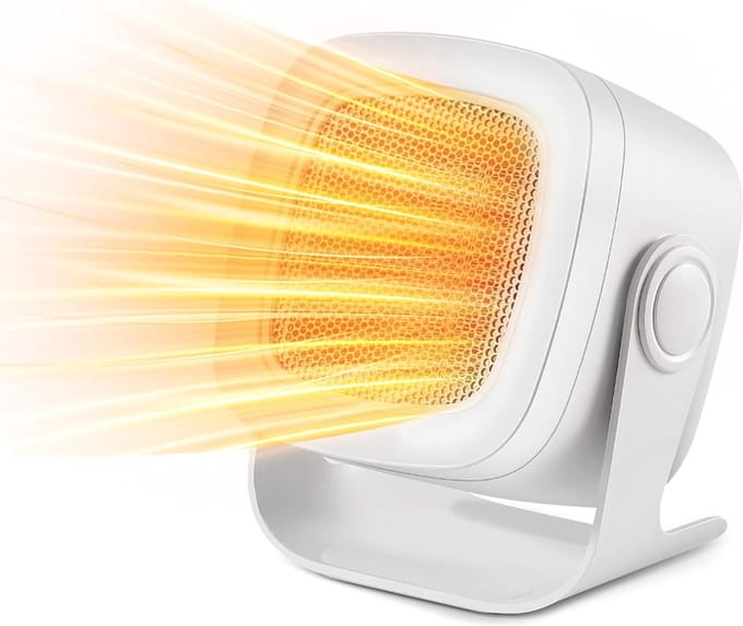 Keramische elektrische verwarming met 90° oscillerend en 2 warmtestanden