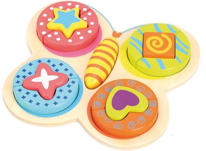 Andreu Toys puzzel vlinder - educatief karton speelgoed.