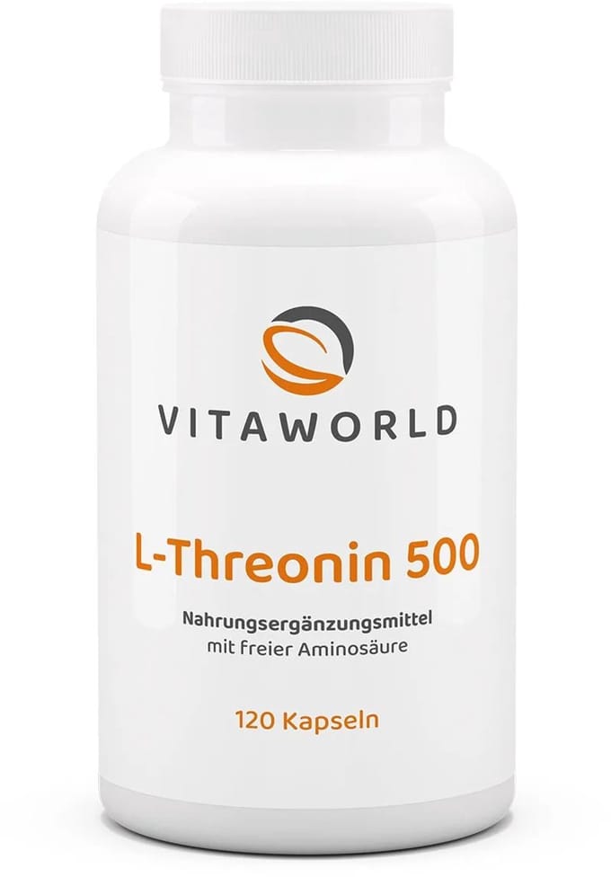 Vitaworld L-threonine 500mg 120 capsules