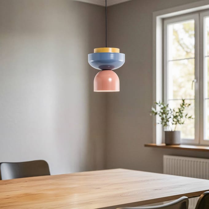 ALDEX Hanglamp Ulia, koraal/blauw/geel