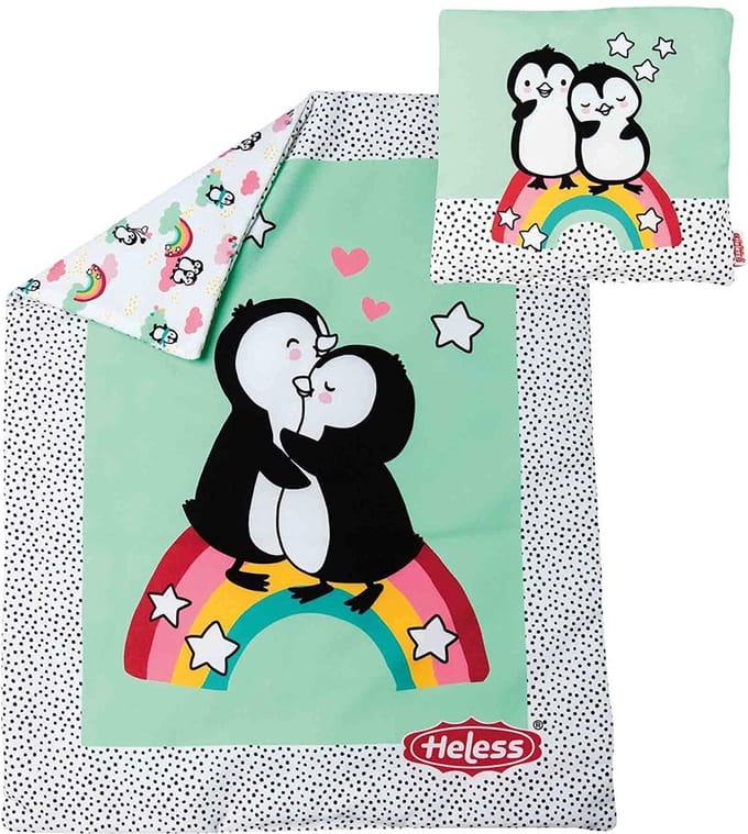Heless Bedtextiel Pinguïn Junior 44 X 34 Cm Polyester 2-delig